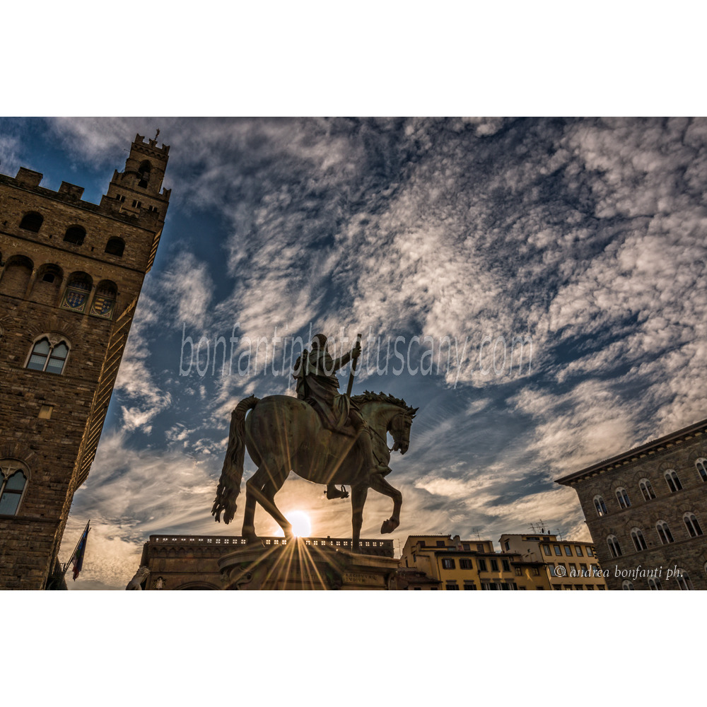 andrea bonfanti ph © statua equestre di Cosimo I in piazza Signoria Firenze